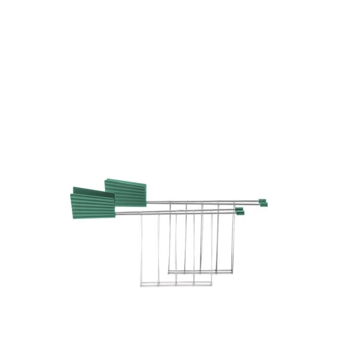 Alessi - Plissé Set of Two Toaster Racks - Green